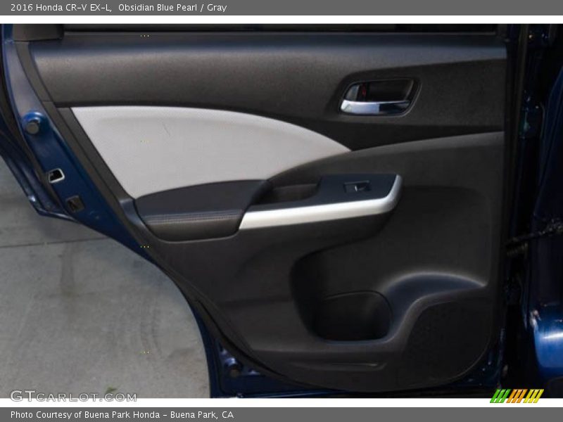 Obsidian Blue Pearl / Gray 2016 Honda CR-V EX-L