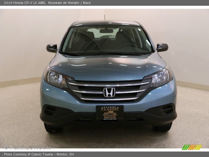 Mountain Air Metallic / Black 2014 Honda CR-V LX AWD