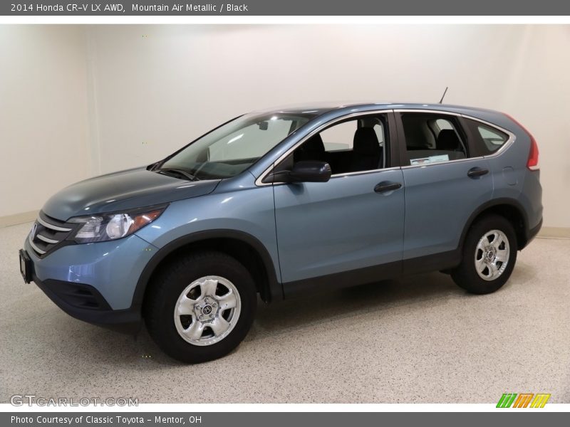 Mountain Air Metallic / Black 2014 Honda CR-V LX AWD