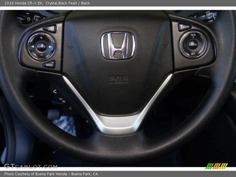 Crystal Black Pearl / Black 2016 Honda CR-V EX