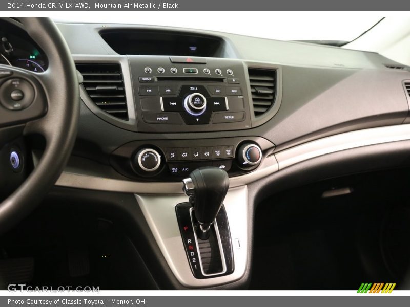 Mountain Air Metallic / Black 2014 Honda CR-V LX AWD