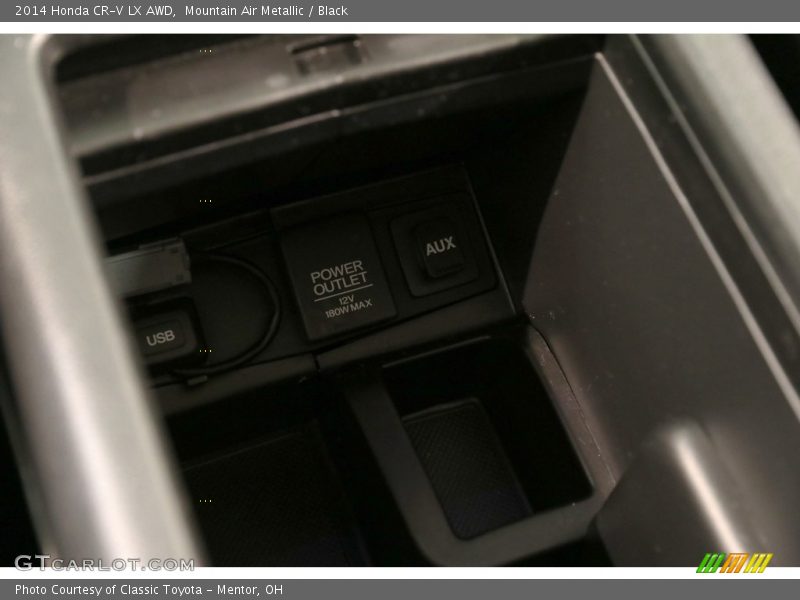 Mountain Air Metallic / Black 2014 Honda CR-V LX AWD