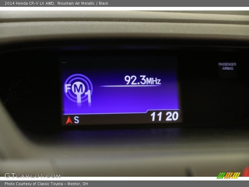 Mountain Air Metallic / Black 2014 Honda CR-V LX AWD