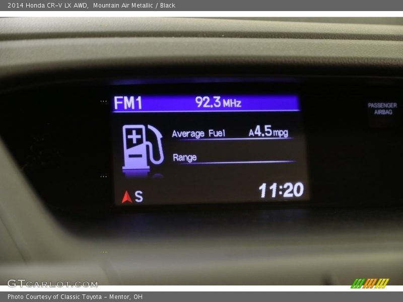 Mountain Air Metallic / Black 2014 Honda CR-V LX AWD