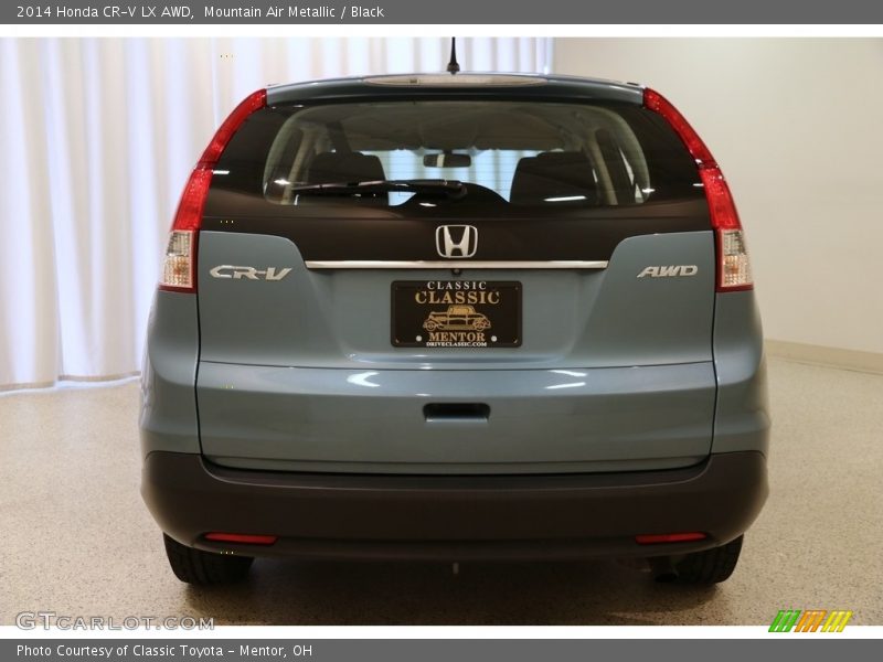 Mountain Air Metallic / Black 2014 Honda CR-V LX AWD