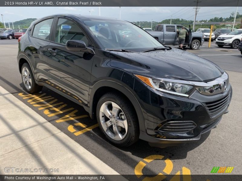 Crystal Black Pearl / Black 2019 Honda HR-V LX AWD