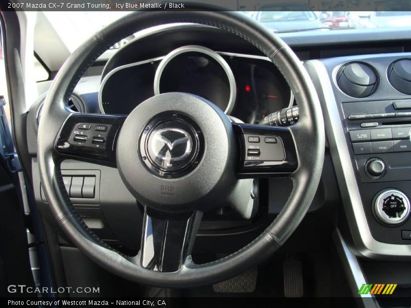 Icy Blue Metallic / Black 2007 Mazda CX-7 Grand Touring