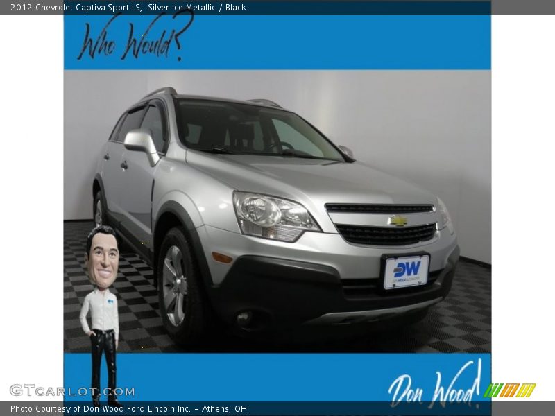 Silver Ice Metallic / Black 2012 Chevrolet Captiva Sport LS