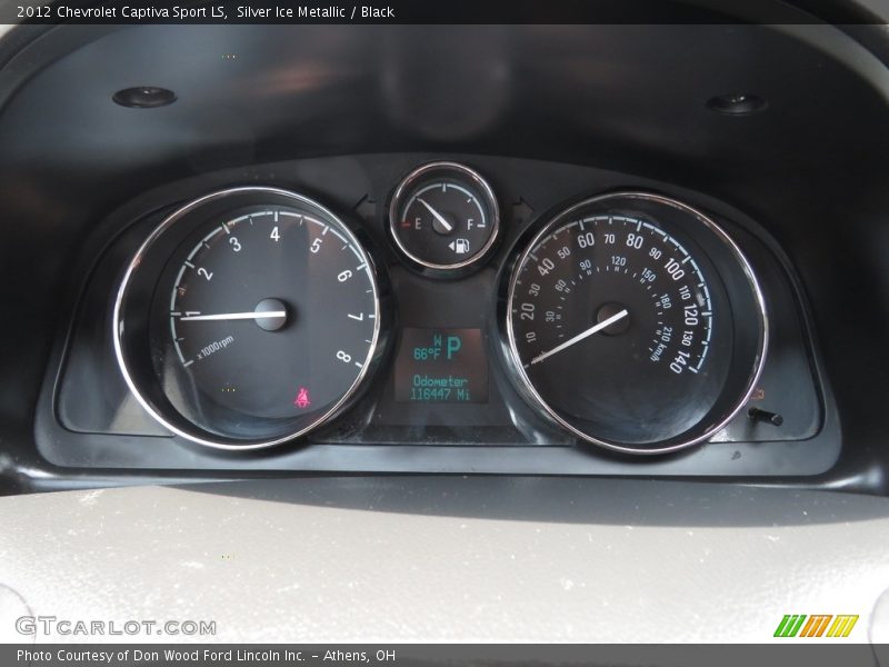 Silver Ice Metallic / Black 2012 Chevrolet Captiva Sport LS