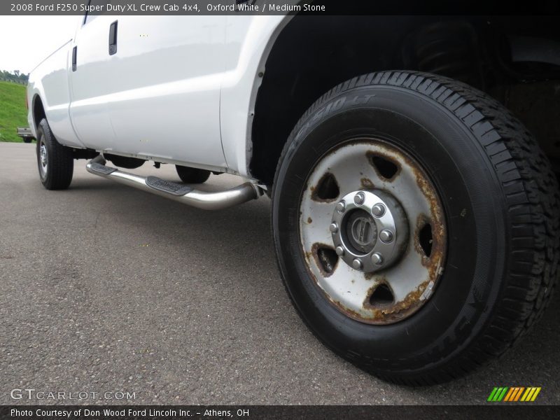 Oxford White / Medium Stone 2008 Ford F250 Super Duty XL Crew Cab 4x4