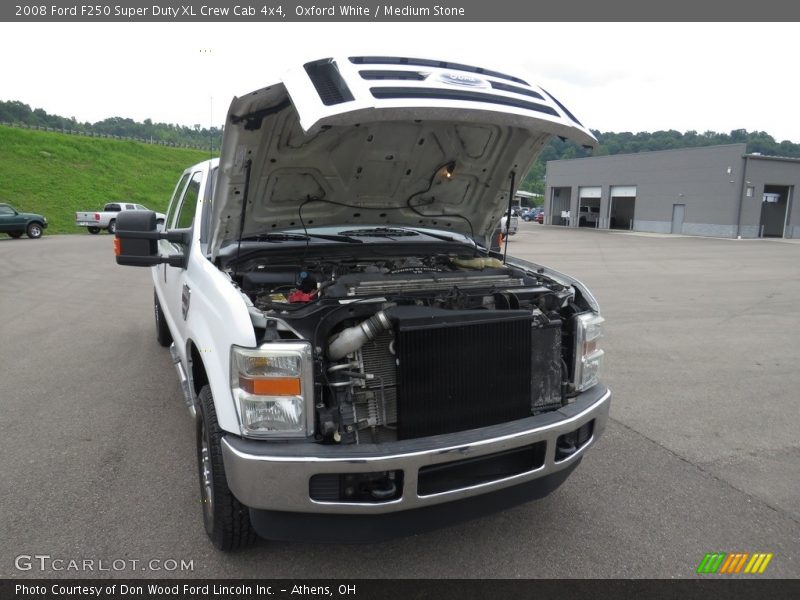 Oxford White / Medium Stone 2008 Ford F250 Super Duty XL Crew Cab 4x4
