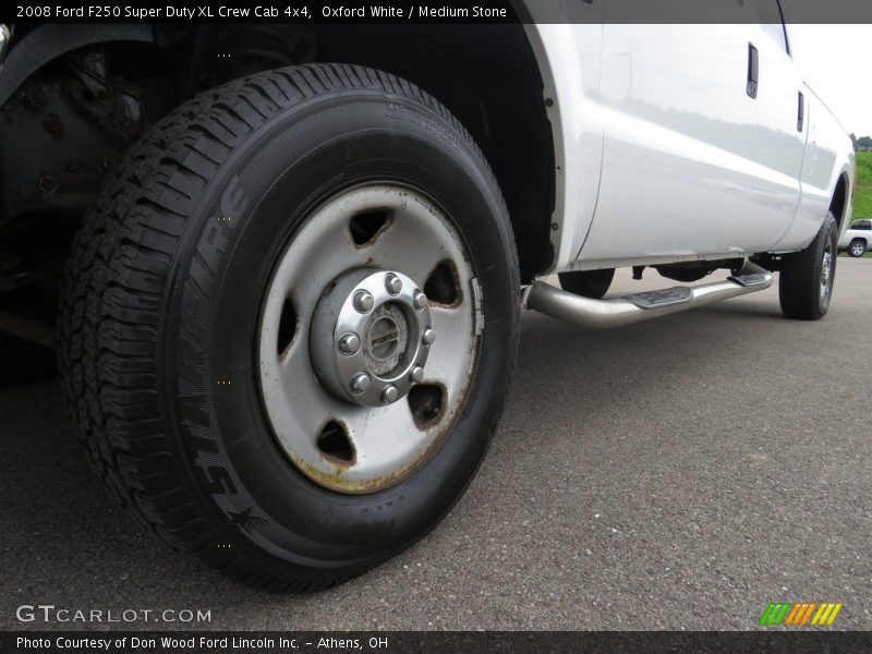 Oxford White / Medium Stone 2008 Ford F250 Super Duty XL Crew Cab 4x4