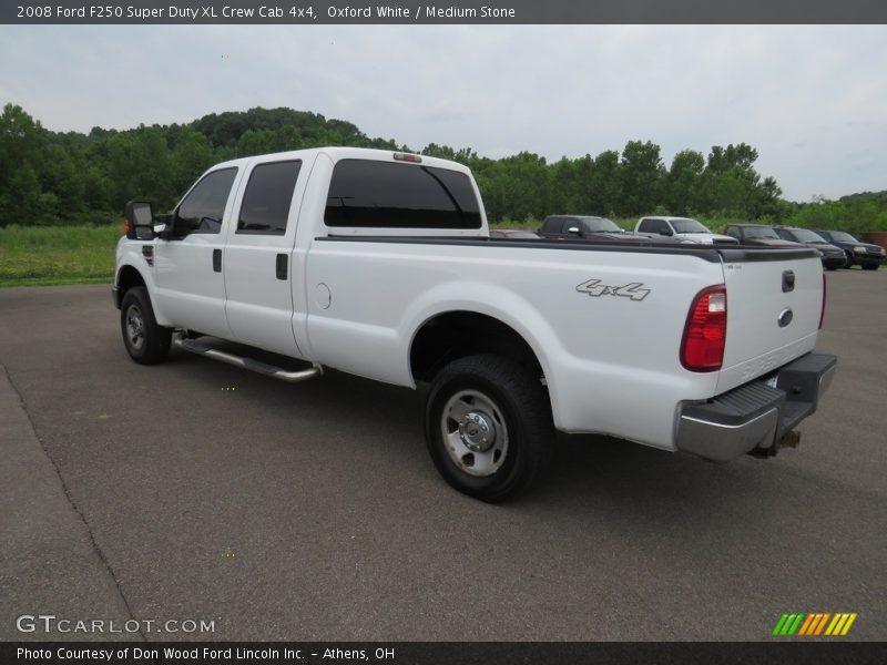 Oxford White / Medium Stone 2008 Ford F250 Super Duty XL Crew Cab 4x4