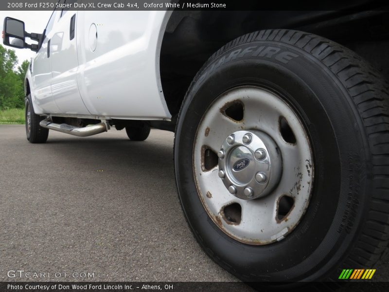 Oxford White / Medium Stone 2008 Ford F250 Super Duty XL Crew Cab 4x4