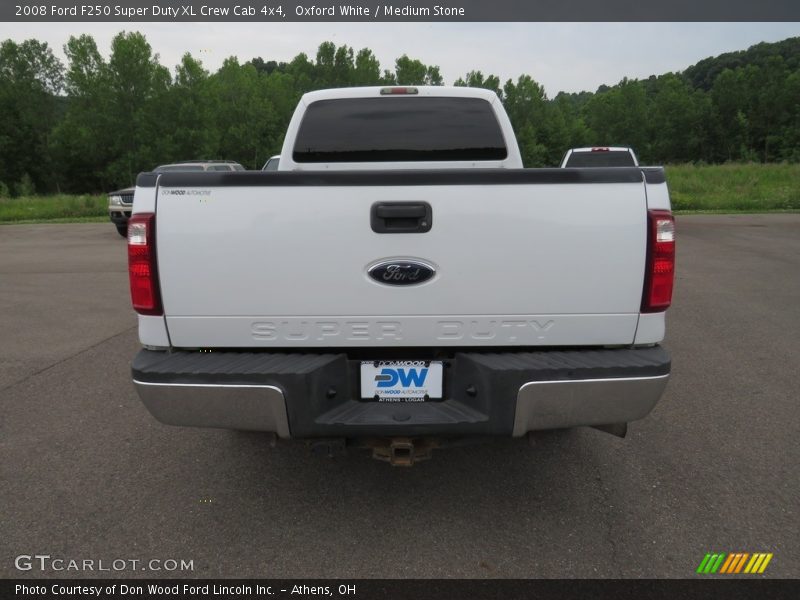 Oxford White / Medium Stone 2008 Ford F250 Super Duty XL Crew Cab 4x4