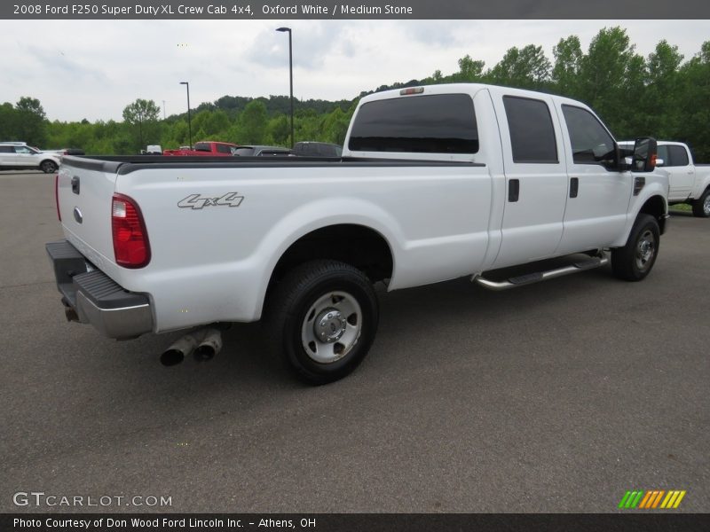 Oxford White / Medium Stone 2008 Ford F250 Super Duty XL Crew Cab 4x4