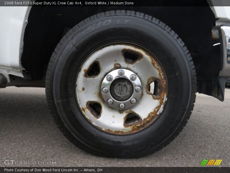 Oxford White / Medium Stone 2008 Ford F250 Super Duty XL Crew Cab 4x4