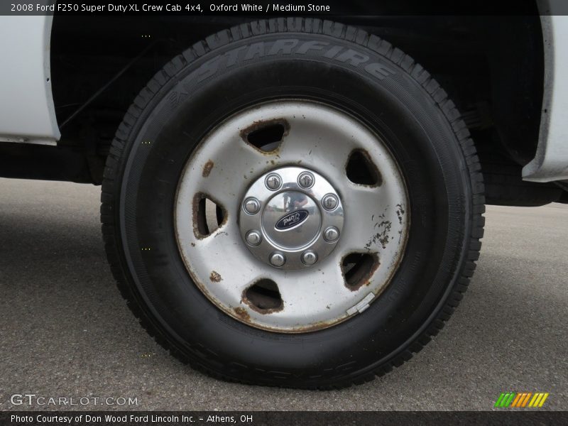 Oxford White / Medium Stone 2008 Ford F250 Super Duty XL Crew Cab 4x4