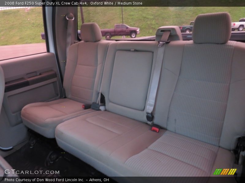 Oxford White / Medium Stone 2008 Ford F250 Super Duty XL Crew Cab 4x4