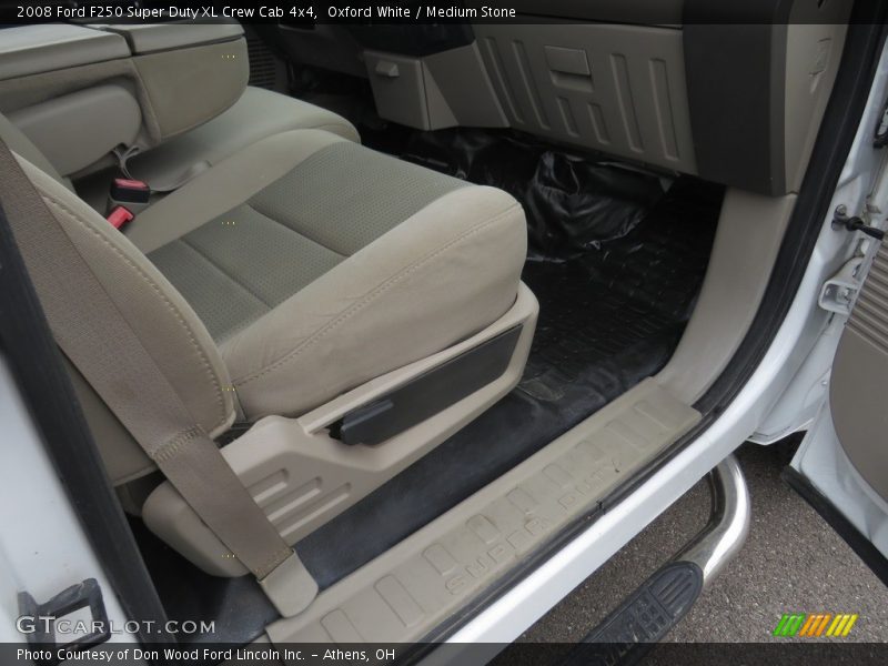Oxford White / Medium Stone 2008 Ford F250 Super Duty XL Crew Cab 4x4