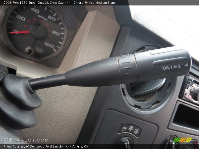 Oxford White / Medium Stone 2008 Ford F250 Super Duty XL Crew Cab 4x4