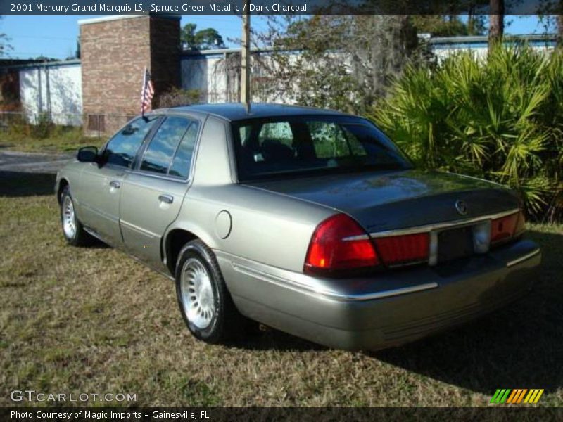 Spruce Green Metallic / Dark Charcoal 2001 Mercury Grand Marquis LS