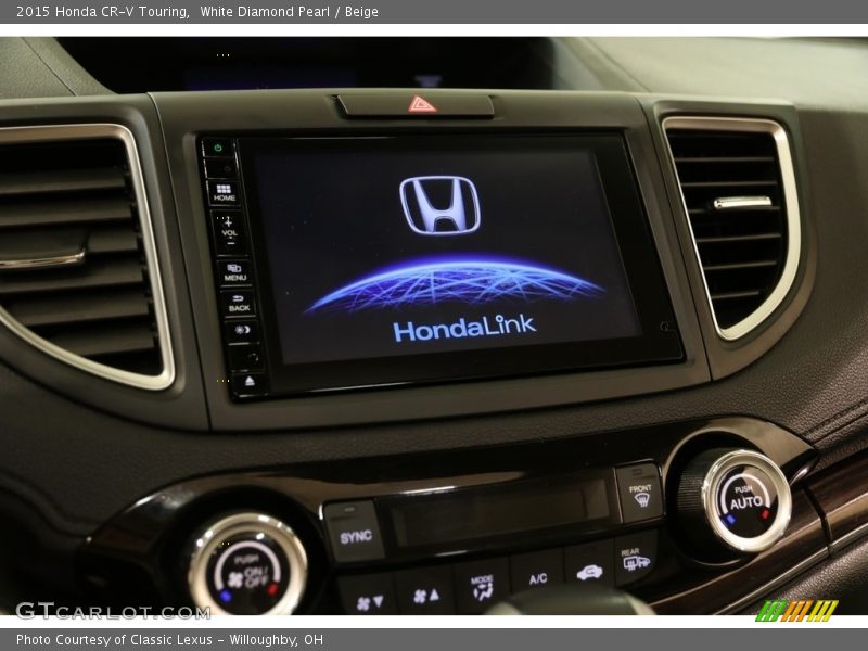White Diamond Pearl / Beige 2015 Honda CR-V Touring