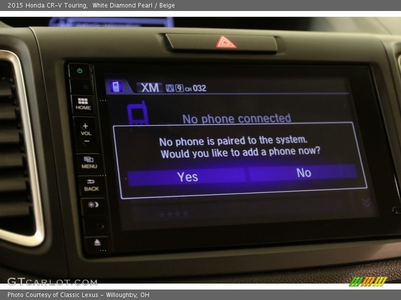 White Diamond Pearl / Beige 2015 Honda CR-V Touring