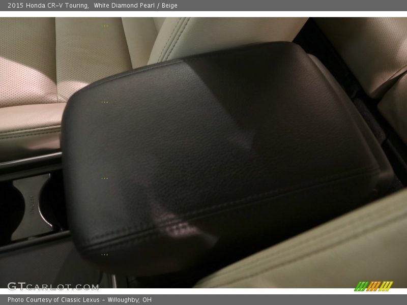 White Diamond Pearl / Beige 2015 Honda CR-V Touring