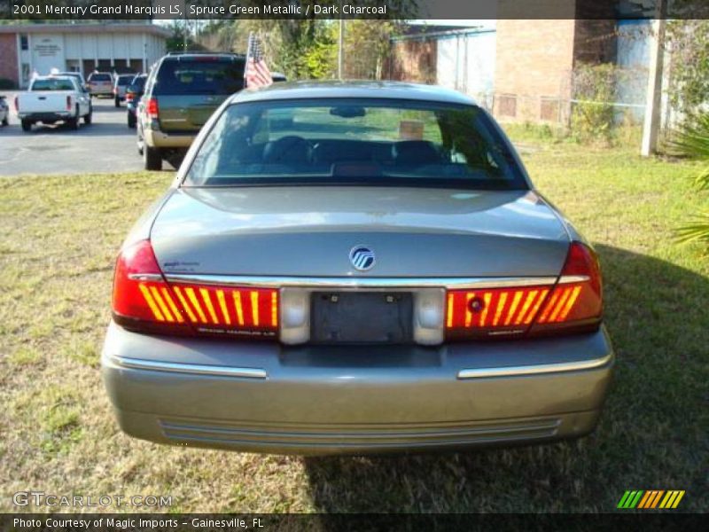 Spruce Green Metallic / Dark Charcoal 2001 Mercury Grand Marquis LS