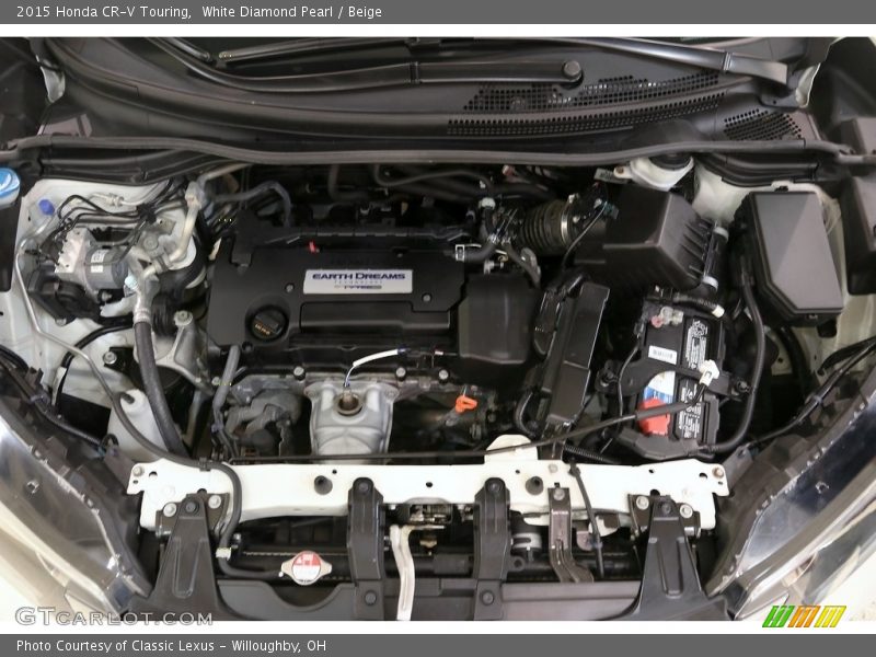 White Diamond Pearl / Beige 2015 Honda CR-V Touring