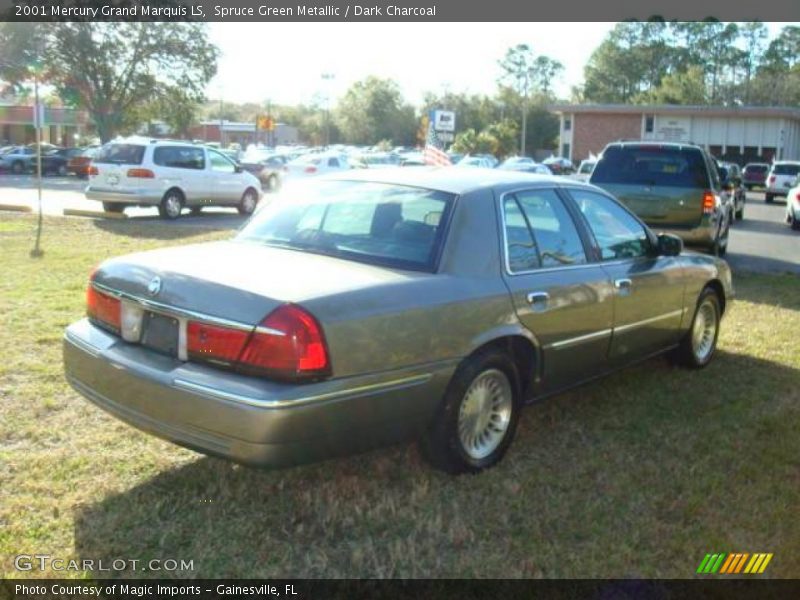 Spruce Green Metallic / Dark Charcoal 2001 Mercury Grand Marquis LS