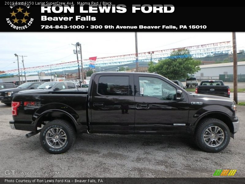 Magma Red / Black 2019 Ford F150 Lariat SuperCrew 4x4