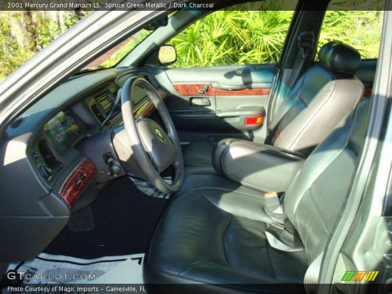 Spruce Green Metallic / Dark Charcoal 2001 Mercury Grand Marquis LS