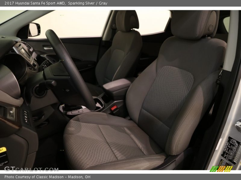 Sparkling Silver / Gray 2017 Hyundai Santa Fe Sport AWD