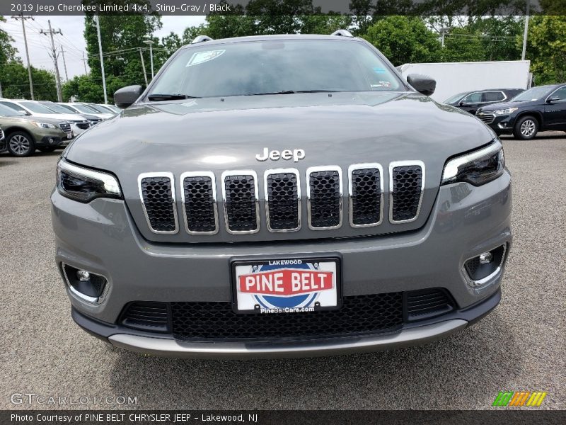 Sting-Gray / Black 2019 Jeep Cherokee Limited 4x4