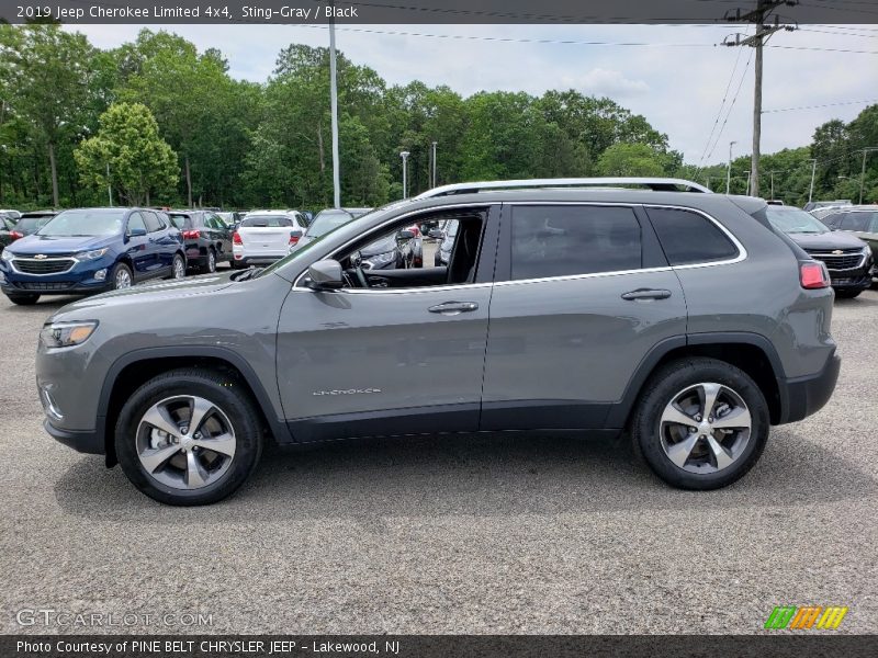 Sting-Gray / Black 2019 Jeep Cherokee Limited 4x4