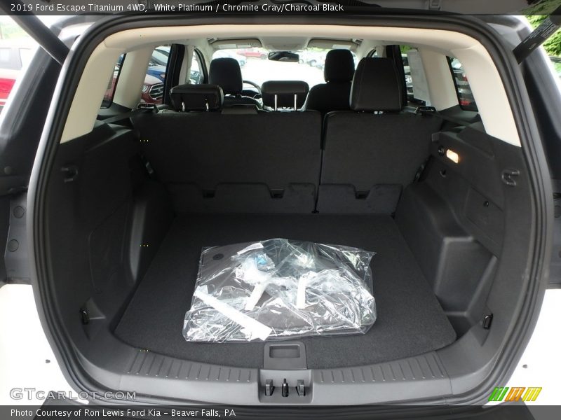 White Platinum / Chromite Gray/Charcoal Black 2019 Ford Escape Titanium 4WD