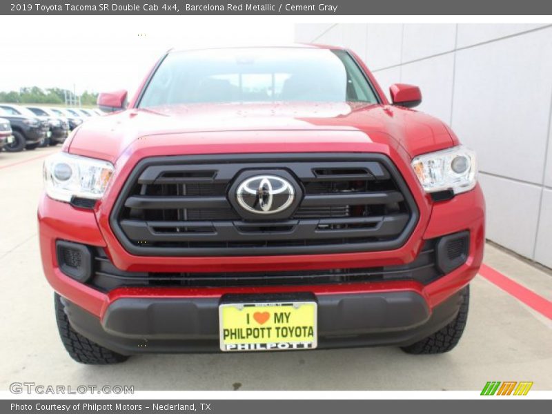 Barcelona Red Metallic / Cement Gray 2019 Toyota Tacoma SR Double Cab 4x4