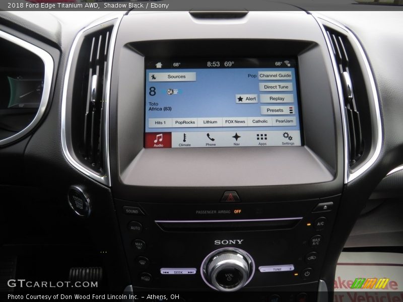 Shadow Black / Ebony 2018 Ford Edge Titanium AWD