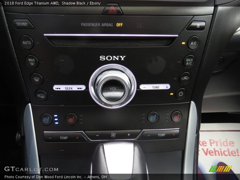Shadow Black / Ebony 2018 Ford Edge Titanium AWD