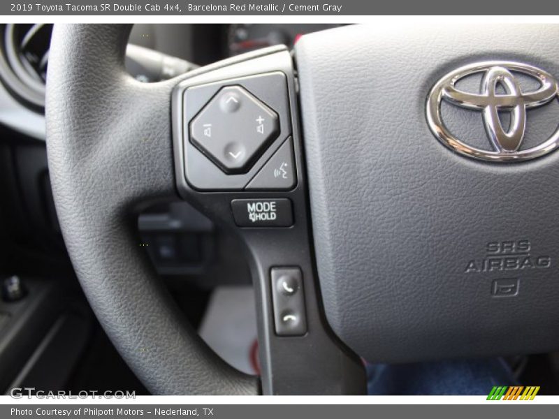 Barcelona Red Metallic / Cement Gray 2019 Toyota Tacoma SR Double Cab 4x4