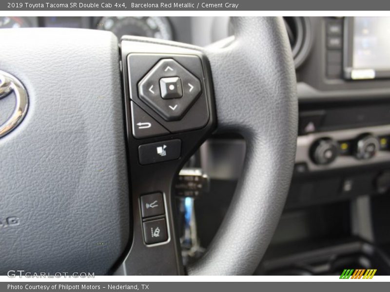 Barcelona Red Metallic / Cement Gray 2019 Toyota Tacoma SR Double Cab 4x4