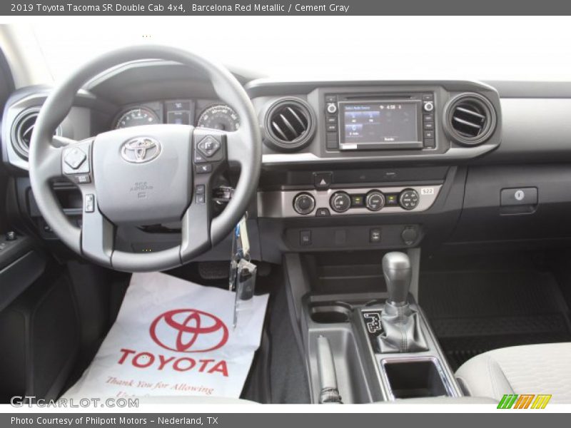 Barcelona Red Metallic / Cement Gray 2019 Toyota Tacoma SR Double Cab 4x4