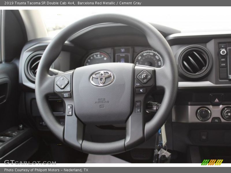 Barcelona Red Metallic / Cement Gray 2019 Toyota Tacoma SR Double Cab 4x4
