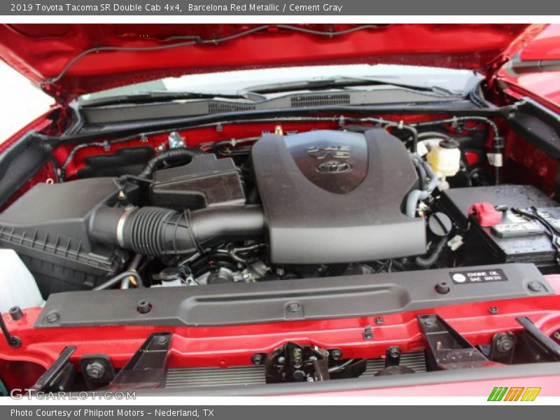 Barcelona Red Metallic / Cement Gray 2019 Toyota Tacoma SR Double Cab 4x4