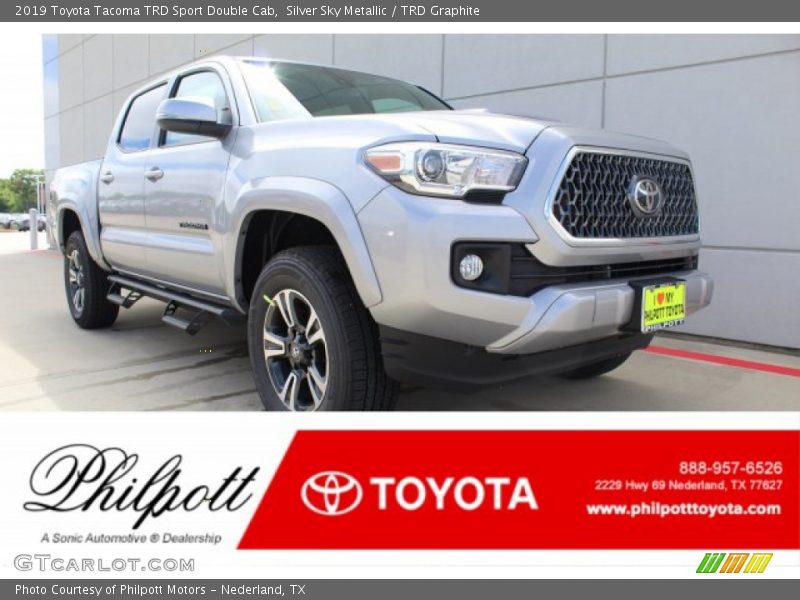 Silver Sky Metallic / TRD Graphite 2019 Toyota Tacoma TRD Sport Double Cab