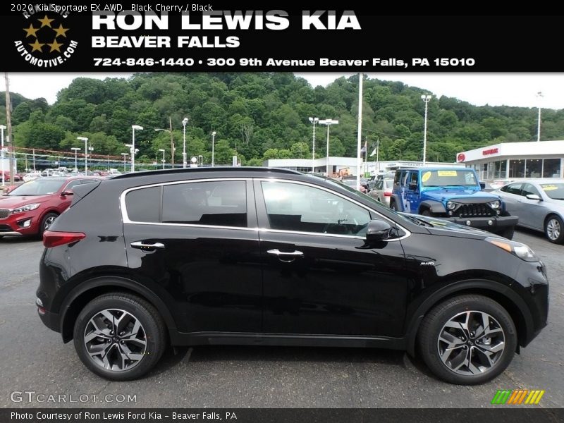 Black Cherry / Black 2020 Kia Sportage EX AWD