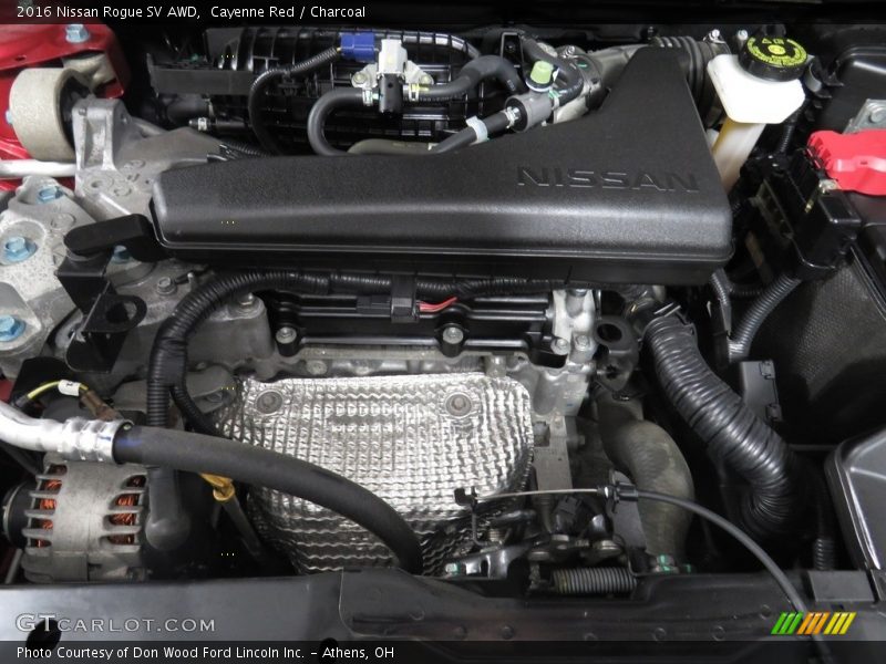 Cayenne Red / Charcoal 2016 Nissan Rogue SV AWD