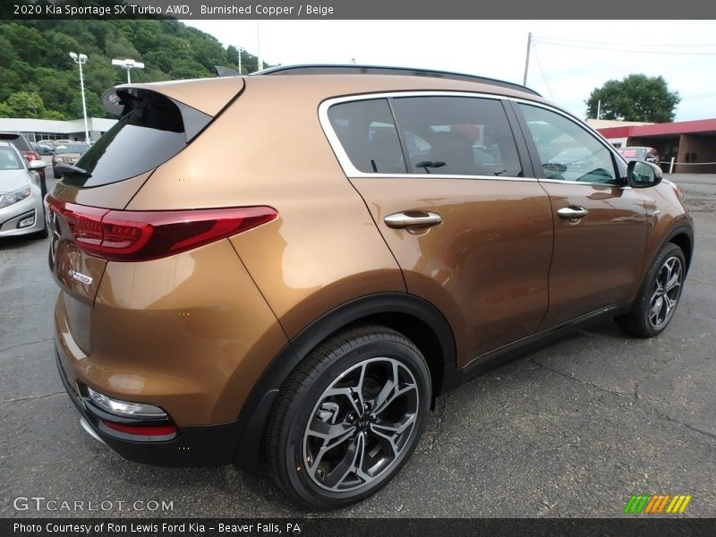 Burnished Copper / Beige 2020 Kia Sportage SX Turbo AWD